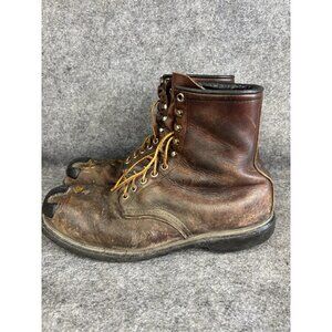 Vintage Red Wing Steel Toe Boots Mens Size 10.5 Leather Work ANSI Z41 USA 90s